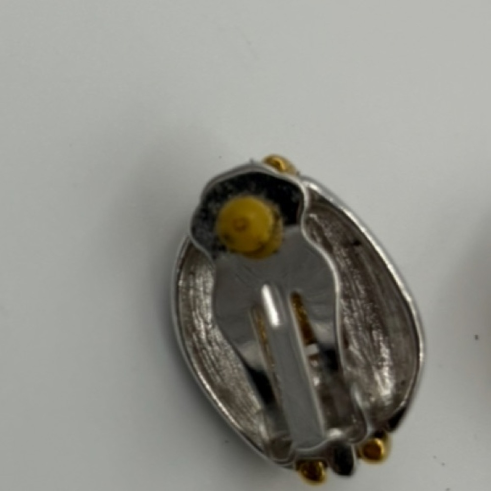 Vintage 1980s Signed Courreges Paris Clip Earrings - Picture 5 of 8